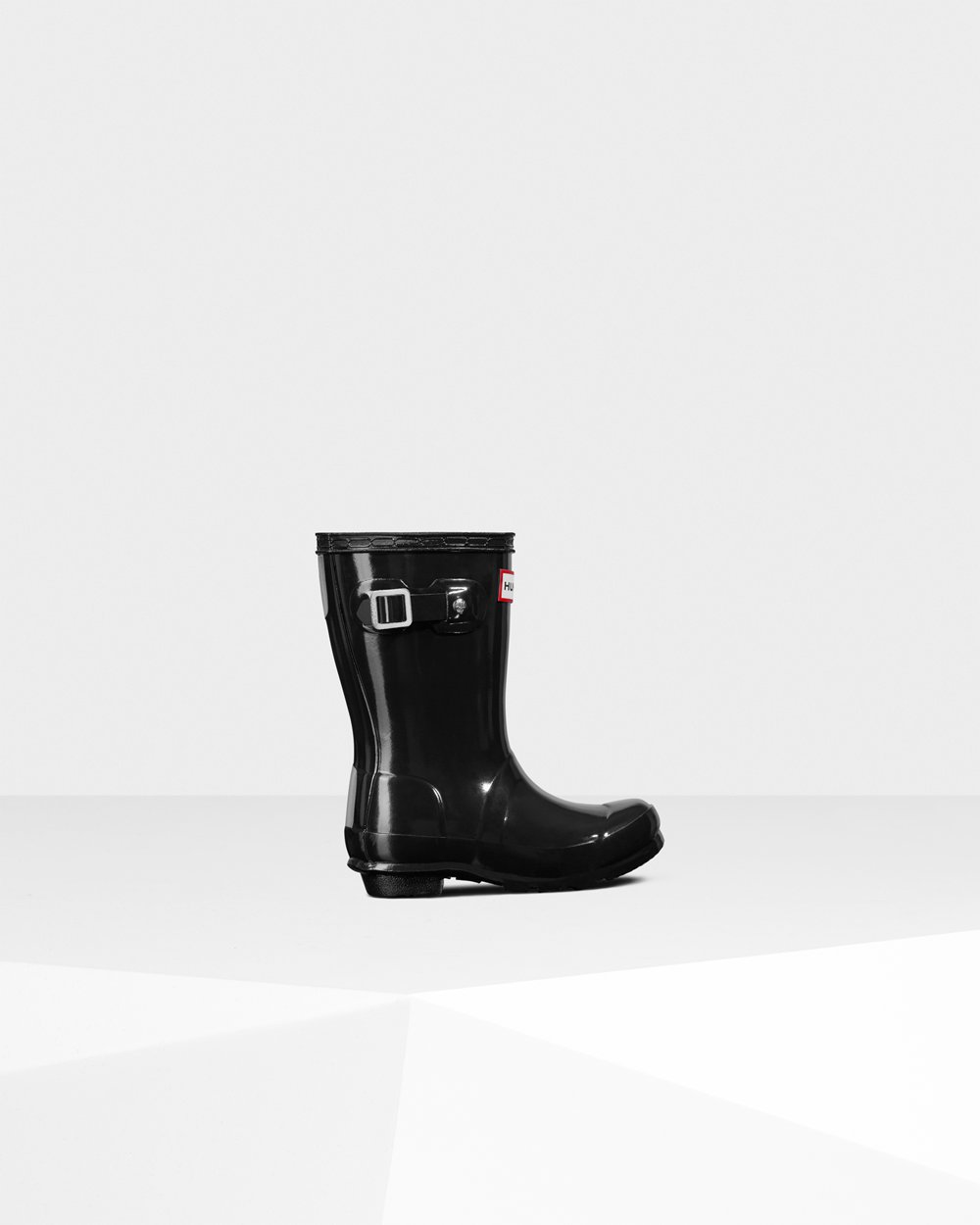 Bottes de Pluie Hunter Original Petits Gloss Enfant Noir FMHBYCA-72